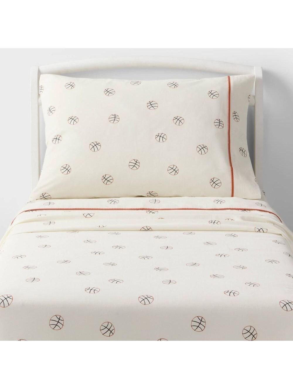 Toddler Basketball Kids' Cotton Sheet Set - Pillowfort™